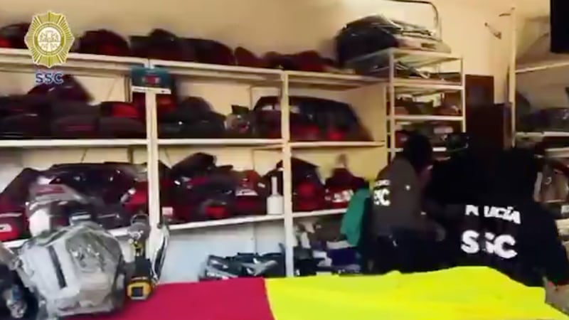 Aseguran más de 8 toneladas de autopartes en predios de Cuauhtémoc