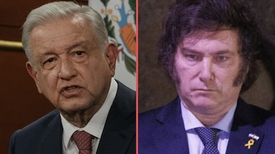 En la conferencia mañanera se habló del conflicto entre AMLO y Milei