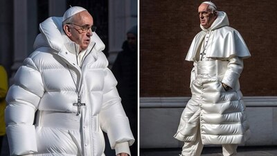 El fin de semana se difundieron una serie de imágenes en las que se vio al pontífice con un look 'renovado'