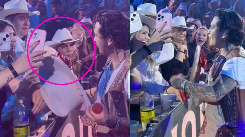 VIDEO: Christian Nodal explota contra fan que intentó ‘robarle’ su sombrero