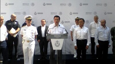 El titular de la Segob y el Gobernador de Veracruz anunciaron la estrategia de seguridad en la entidad