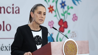 CIUDAD DE MÉXICO, 08MAYO2026.- Claudia Sheinbaum Pardo, presidenta de México, encabezó la conferencia Mañanera del Pueblo en la que respondió a preguntas de los medios de comunicación
FOTO: GALO CAÑAS/CUARTOSCURO.COM