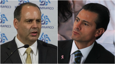 Gustavo Hoyos (izq) es el presidente de la Coparmex, quienes rechazaron firmar el acuerdo