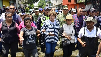 La gobernadora del Edomez realizó un recorrido por la zona afectada