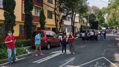Usuarios de las redes sociales compartieron videos de varios puntos de la CDMX durante el sismo