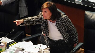 La senadora priista preside la comisión de Gobernación