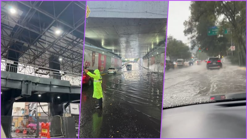 ¿Cuáles son las zonas más afectadas por las lluvias de este lunes en CDMX?