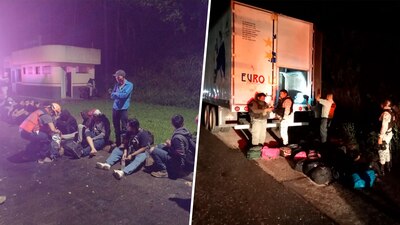 Se estima que en el tráiler viajaban unas 400 personas