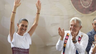 Sheinbaum mostró su admiración por AMLO y su trabajo