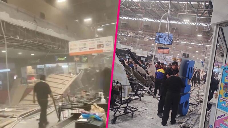 Se desploma plafón en Chedrahui Universidad, en la alcaldía Benito Juárez