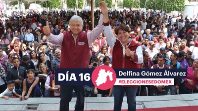 AMLO aseguró que acompañará a Delfina durante toda su campaña