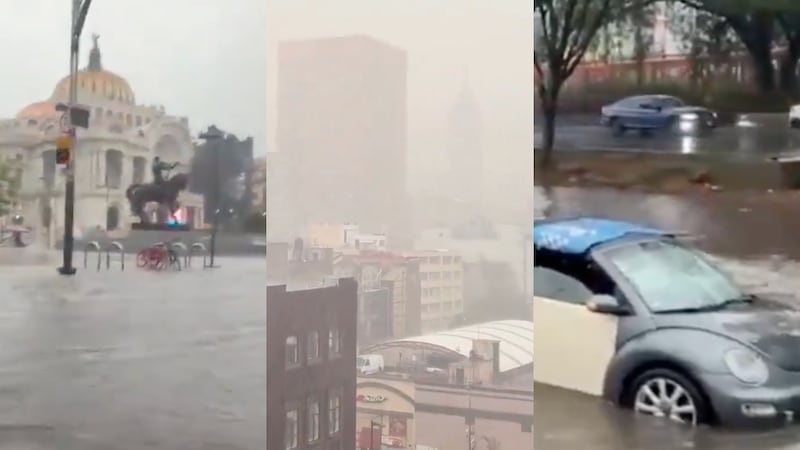 GALERÍA | Así lucen los encharcamientos en el centro de CDMX y Ecatepec tras las intensas lluvias