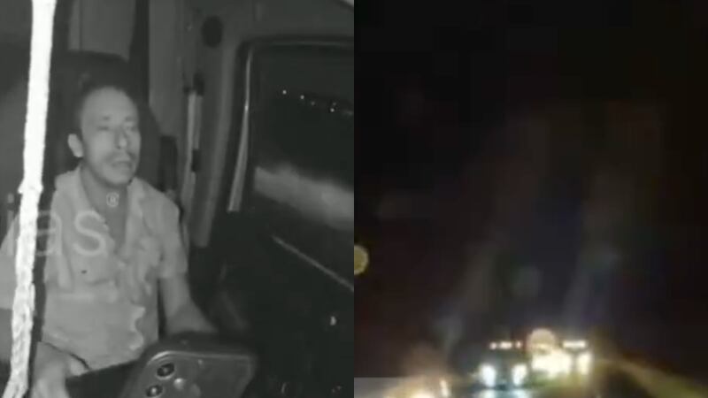 VIDEO: Trailero graba los momentos antes de morir en fuerte accidente vial