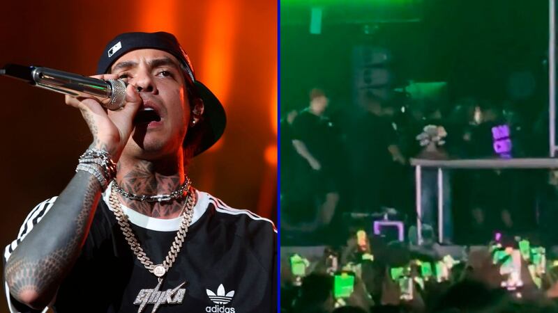 VIDEO: Natanael Cano golpea y rompe laptop de DJ en pleno concierto