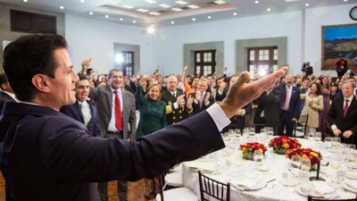 El presidente mexicano luego de una reunión con diputados del PRI y el Partido Verde este martes