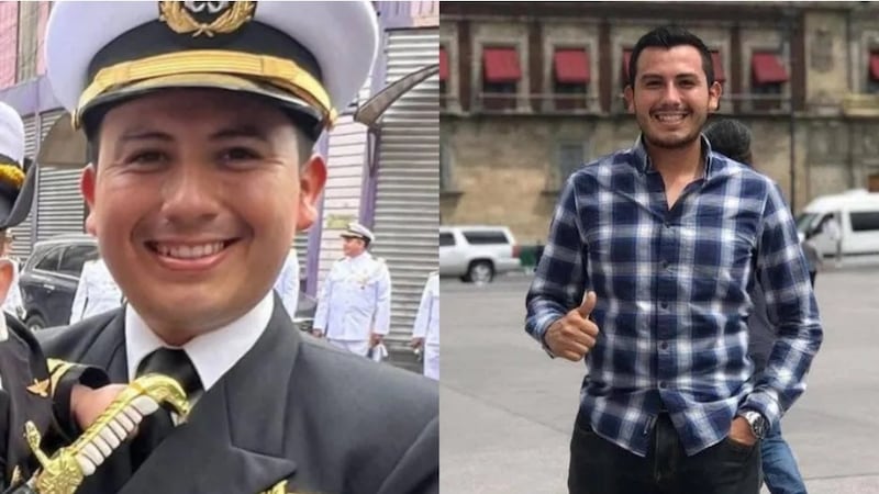 Él era Víctor Rafael Pérez, teniente de la Marina, que murió en avionazo de Texas