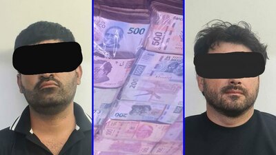 Los detenidos no pudieron comprobar la legal procedencia de su dinero