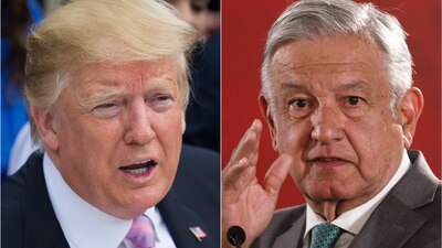 Donald Trump y Andrés Manuel López Obrador