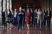Claudia Sheinbaum se reúne con Gianni Infantino, previo a la inauguración del Mundial