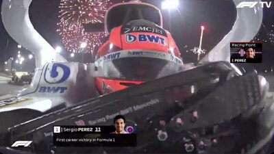 El piloto mexicano se coronó en el Gran Premio de Sakhir, el primer triunfo del mexicano en la Fórmula 1