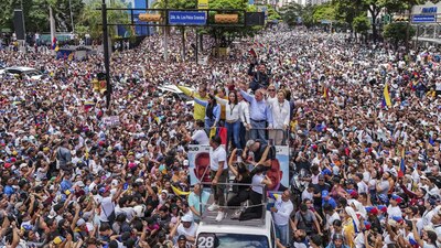 El gobierno de Estados Unidos reconoció al opositor de Maduro, como el triunfador