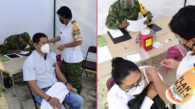 Las primeras 3 mil dosis de la vacuna de Pfizer se aplicaron a personal medico