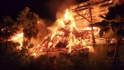 Un incendio arraso con 60 cuartos de dos hoteles en la Isla de Holbox