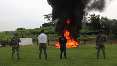 Las autoridades indicaron que la droga fue asegurada en las costas del estado