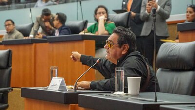 El senador de Morena que ha expresado fuertes críticas a los ministros de la Corte