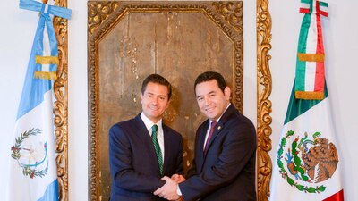 El presidente acudió esta semana a una visita de estado con su similar de Guatemala, Jimmy Morales.