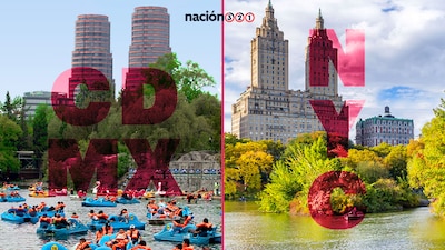Chapultepec, en la CDMX, y Central Park, en Nueva York