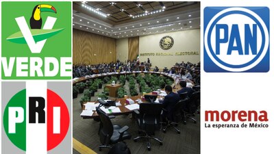 Estos partidos han sido acreedores de las multimillonarias sanciones de la autoridad electoral.