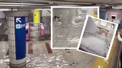 Así lucían los andenes y torniquetes del metro en Tokio