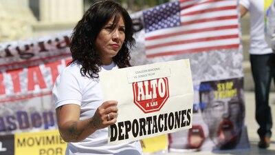 En nuestro país el presidente Trump no es bien visto