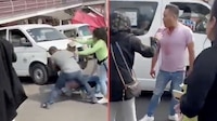 VIDEO: Motociclista golpea a bebé y acaba en brutal pela con sus padres en Ixtapaluca