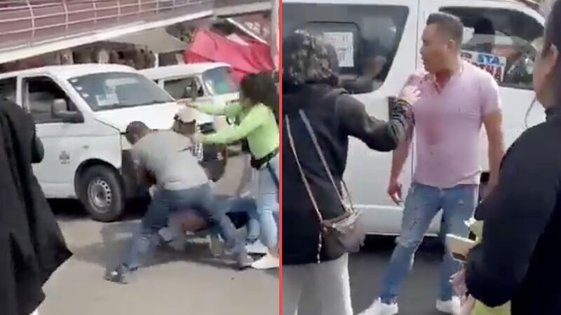 VIDEO: Motociclista golpea a bebé y acaba en brutal pela con sus padres en Ixtapaluca