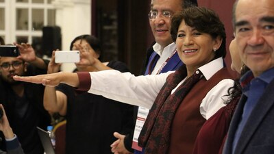 La Asamblea Estatal Electoral de Morena designó a Delfina Gómez como candidata a la gubernatura del Edomex