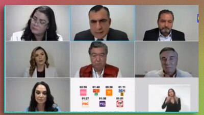 Seis de los siete candidatos participaron en el segundo debate en Baja California