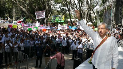 Andrés Manuel López Obrador está de gira de agradecimiento y se aventó algunas frases polémicas