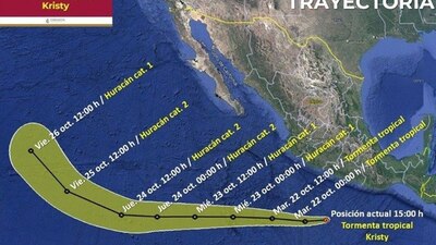 El fenómeno natural se irá alejando del país hasta disiparse en el Pacífico