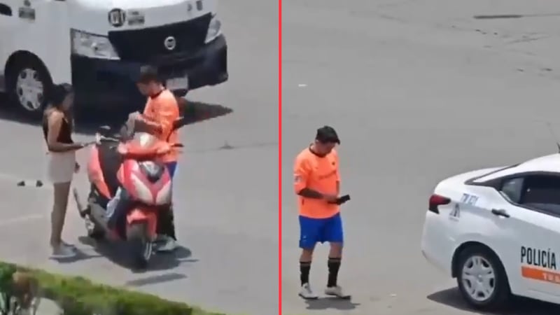 VIDEO: captan a policías de tránsito de Ixtapaluca recibiendo ‘mordida’ de motociclista