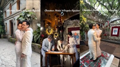 El nuevo video muestra a Ángela Aguilar y Christian Nodal preparándose para la ceremonia