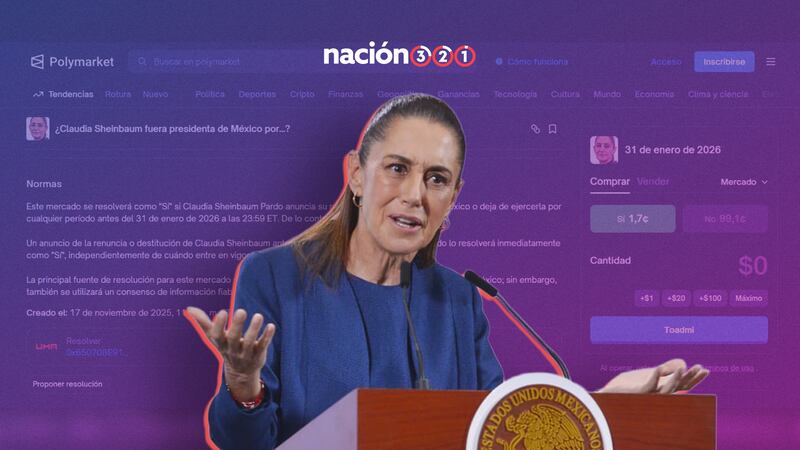 Apuestan en Polymarket que Sheinbaum abandonará la Presidencia ¿Qué opina ella?