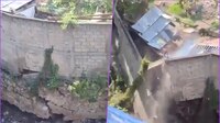 VIDEO: Colapsa vivienda en Atizapán por lluvias y más casas están en riesgo