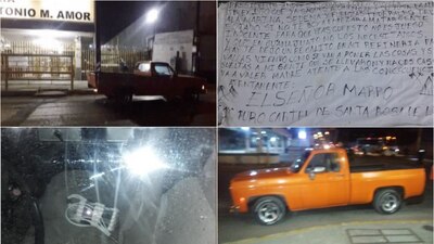 Una manta y una camioneta fueron dejadas en Salamanca este jueves