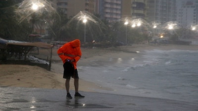 Conagua refirió que ‘Dolores’ ocasionaba ayer lluvias de fuertes a extraordinarias con vientos fuertes