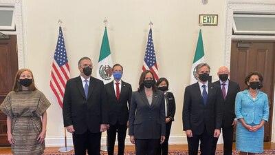 Marcelo Ebrard y Kamala Harris encabezaron las delegaciones para la reactivación del DEAN