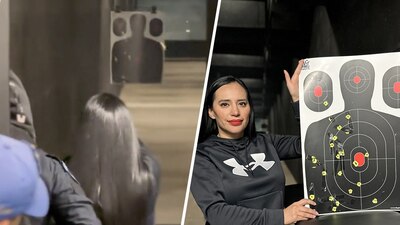 Madrugó para su práctica de tiro