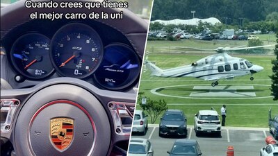 Alumnos del Tec de Monterrey, además de estacionamiento, tienen helipuerto