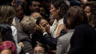 La diputada Medel al enterarse del asesinato de su hija